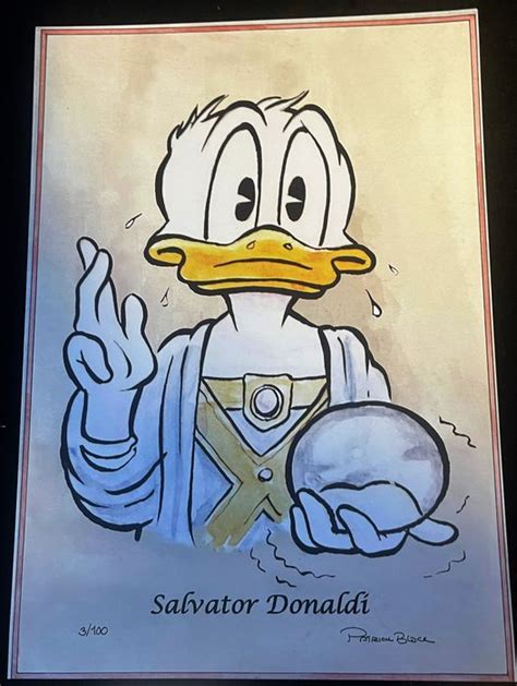 Donald Duck Signed And Numbered Print Salvator Donaldi Catawiki
