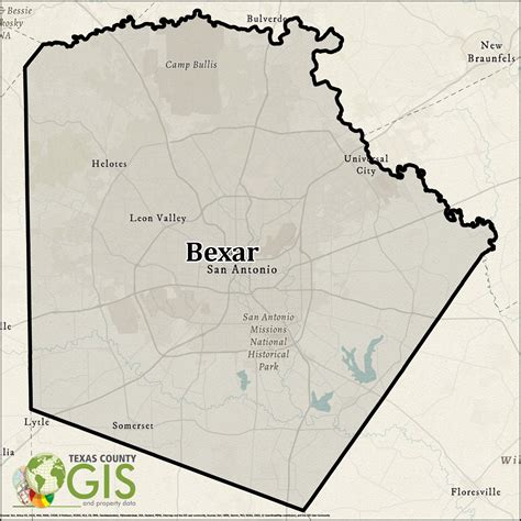 Bexar County Shapefile And Property Data Texas County Gis Data