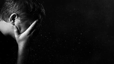 Sad Looking Man In Black Background Hd Sad Wallpapers Hd Wallpapers