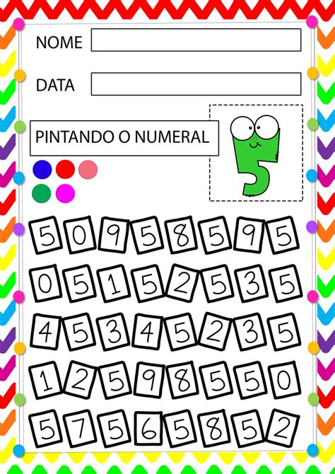 Atividades EducaÇÃo Infantil Colorindo Numerais 0 A 10 Pdf27