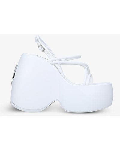 White Naked Wolfe Heels For Women Lyst