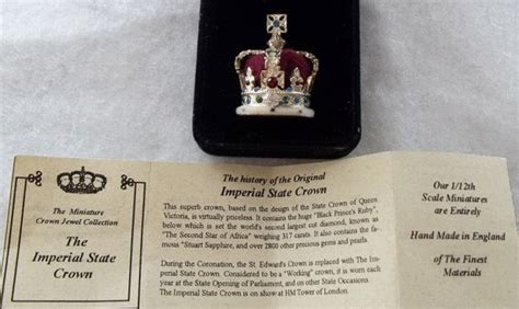 Scale Miniature Crown Of Queen Victoria Imperial State Crown