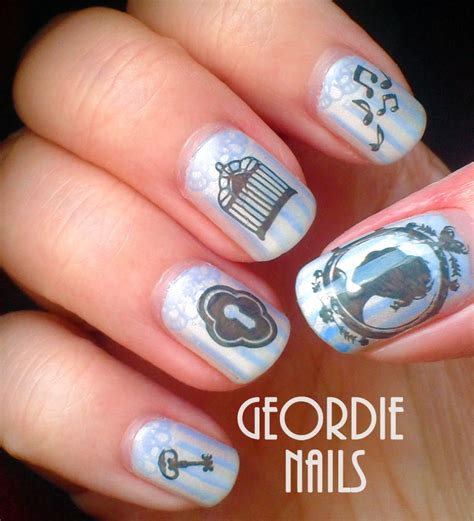 Geordie Nails Victorian Manicure Nails Stamping Nail Art Nail