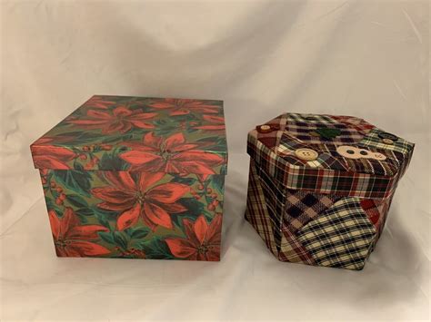 Christmas Holly Nesting Stacking Holiday T Boxes Decorative Storage Boxes Ebay