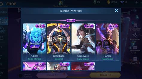 EVENT DOUBLE 11 DIAMOND VAULT Draw 1 Kali Dapat Skin Elit Permanen