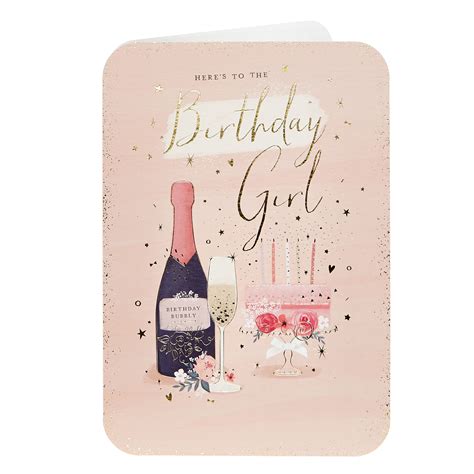 Click through to our collection of printable birthday cards for a girlfriend! Buy Birthday Card - Here's To The Birthday Girl for GBP 0.99 | Card Factory UK