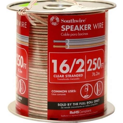 Southwire 250 Ft 162 Standard Speaker Wire By The Roll In The