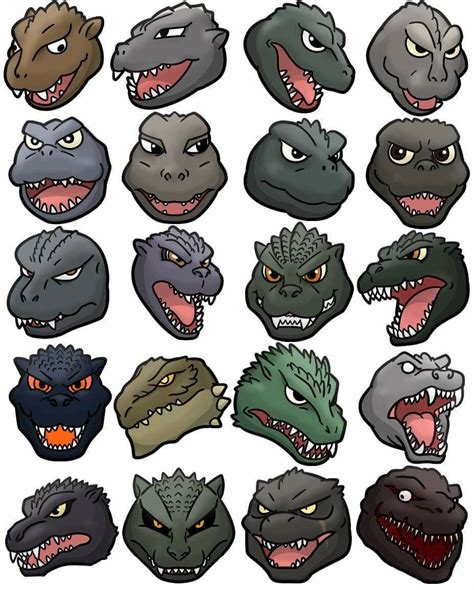 The Many Faces Of Godzilla Godzilla Party Godzilla Birthday Party