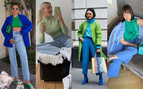 How To Play With Blue And Green Fashion Guide And Palettes