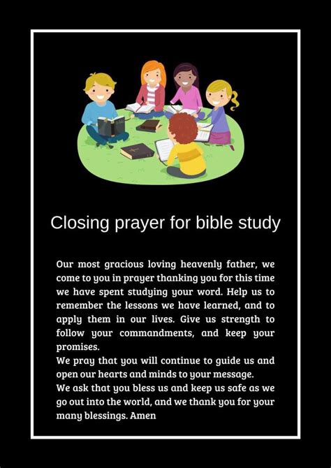 Closing Prayer For Bible Study Effective And Powerful Prayers Amosii