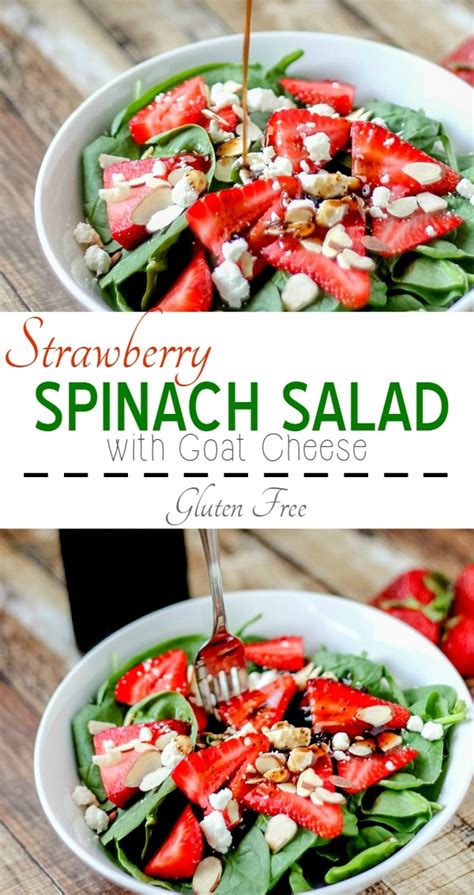 Strawberry Spinach Salad With Goat Cheese Living Well Mom