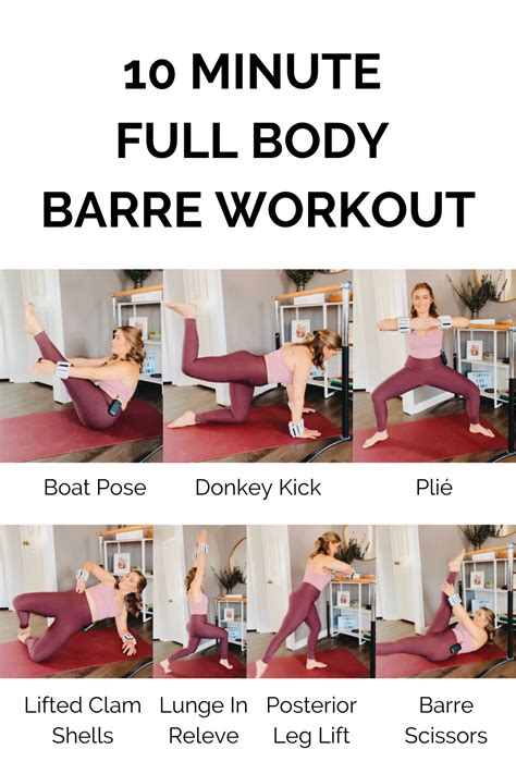 This Quick And Effective Full Body Barre Workout Will Get You Sweating In Less Than Ten Minutes