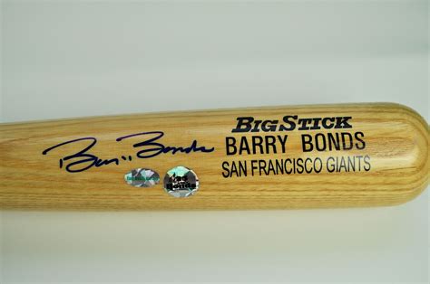 Lot Detail Barry Bonds Full Signature Autographed Bat