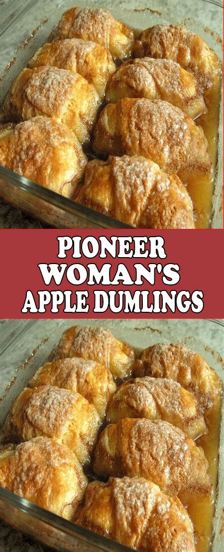 Healthy desserts fun desserts dessert recipes easy peach crisp oatmeal crumble topping canned peaches cooking recipes easy recipes thanksgiving recipes. Pioneer Woman's Apple Dumplings (With images) | Apple crisp recipe pioneer woman, Apple ...