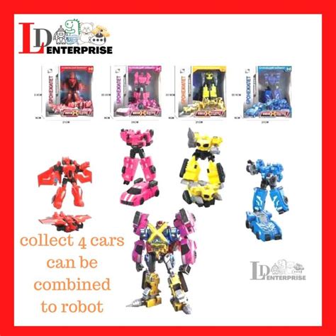 [ld]mini force x agent toys robot volt sammy max lucy set deformation car toy 迷你特工隊 lazada