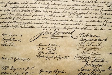 The Most Valuable Signature On The Declaration Of Independence Reader
