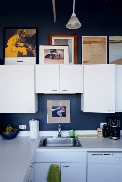 Put a couple of cloths down to protect the surface of your benchtop. 7 Things to Do with That Awkward Space Above the Cabinets ...