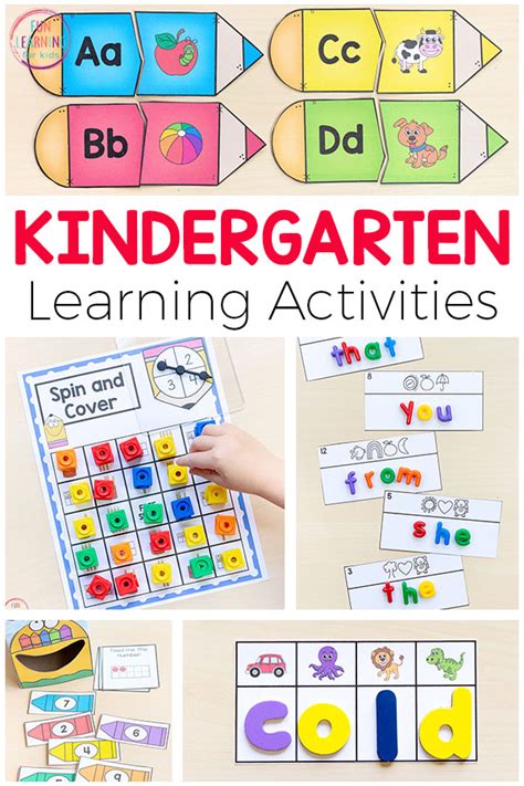100 Free Kindergarten Activities And Printables