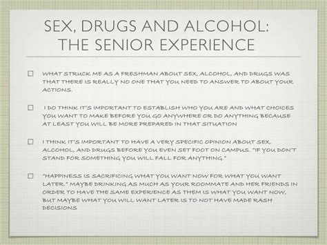 Sex Drugs Alcohol Telegraph