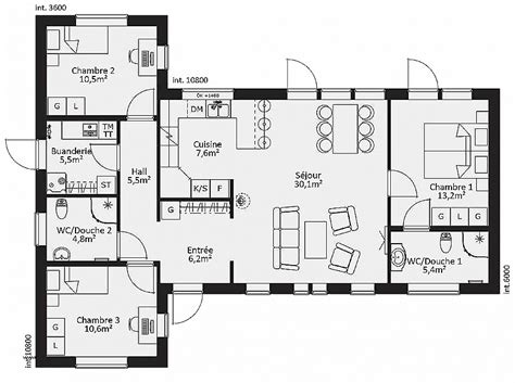 Maybe you would like to learn more about one of these? Plan maison plain pied 120m2 3 chambres - Bricolage Maison ...