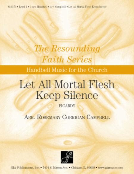 Let All Mortal Flesh Keep Silence Handbells By Handbell Score Sheet