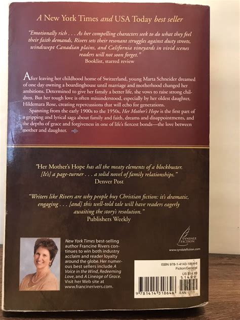 Martas Legacy Series Her Mothers Hope By Francine Rivers Ebay