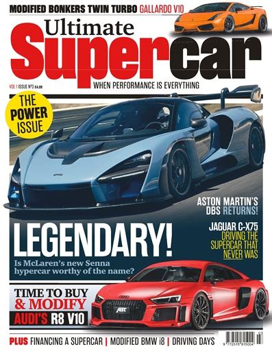 Ultimate Supercar Magazine Volume 1 Issue 3 Back Issue
