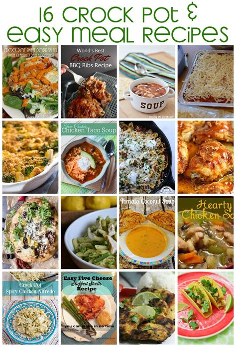 We have gathered our favorite easy recipes with wondering what recipe to make for dinner? 16 Crock Pot and Easy Recipes - Rae Gun Ramblings