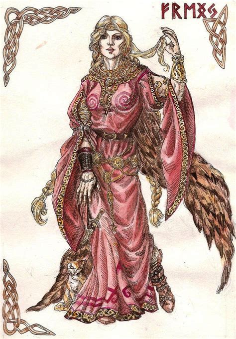 Illustration De Freya N°10 Freya Goddess Norse Goddess Norse Pagan