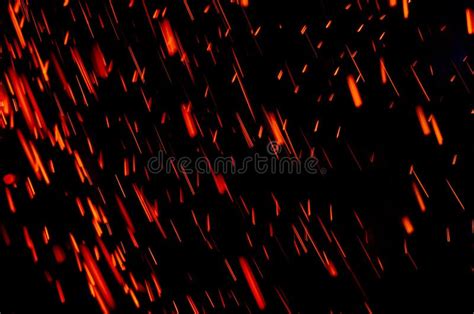 Abstract Motion Blur Light Background Of Particles Red Sparks Stock