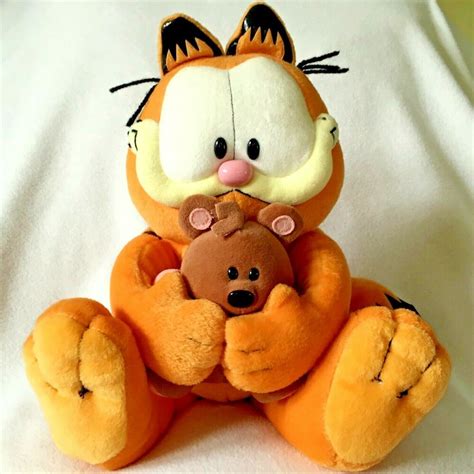 Ty Classic Garfield And Pooky Bear Bff Best Friends Forever Plush Stuffed