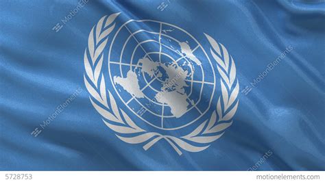 Flag Of The United Nations Seamless Loop Stock Animation 5728753
