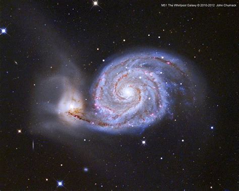 A 175 Hour Exposure Of M51 The Whirlpool Spiral Galaxy Also Known As