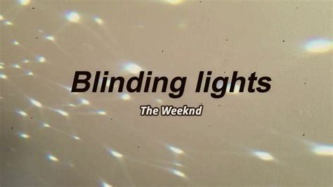 When posting about music chart position, limit your post. Blinding Lights-The Weeknd | lyrics español/inglés - YouTube
