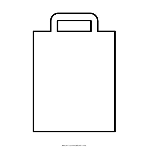 Paper Bag Coloring Page Ultra Coloring Pages