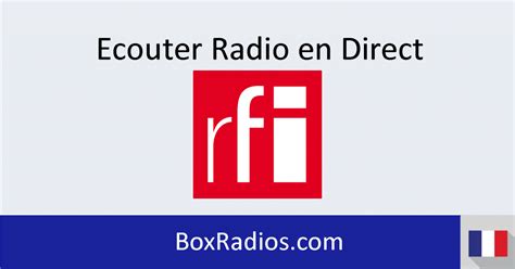 Rfi Direct Ecouter En Direct Boxradios