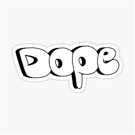 Dope Graffiti Hip Hop Word Tag Sticker By Kirart Redbubble