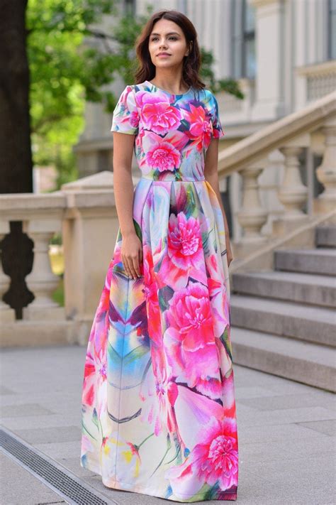 Floral Dress Summer Dress Maxi Dress Long Dress Prom Gown Etsy Maxi