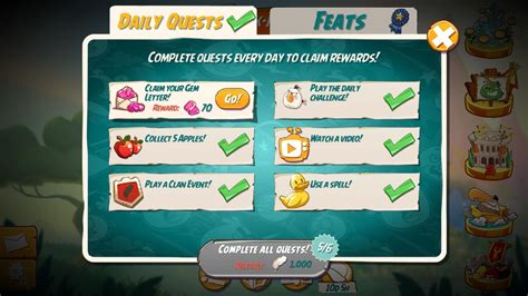 Daily Quests | AngryBirdsNest Forum