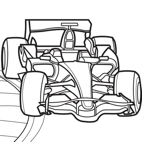 Race Car Track Coloring Pages Racing Car Coloring Pages Coloring