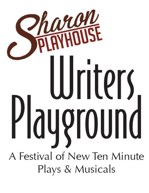 Sharon Playhouse Invites Submissions For ‘writers Playground Festival