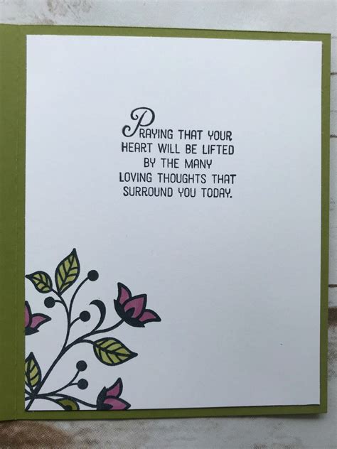 Simple Sympathy Card — Ps Paper Crafts Sympathy Card Sayings