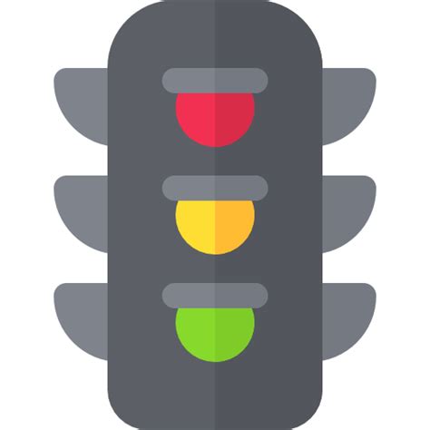 Traffic Light Basic Rounded Flat Icon