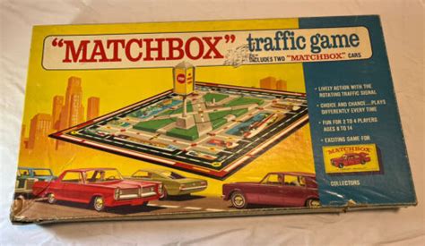 Vintage 1968 Matchbox Traffic Game Used Condition No Cars 4597238577
