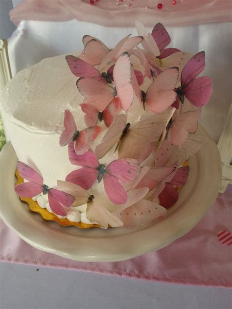 Edible Butterfly Pastel Pink Set 12 Cake Toppers Wedding Etsy