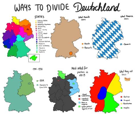 Ways To Divide Deutschland More Stereotype Maps Maps On The Web