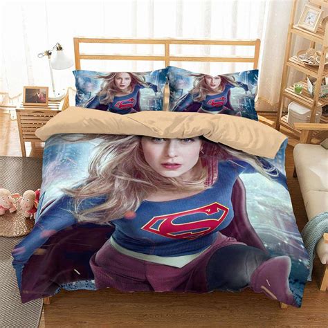 3d Customize Supergirl Bedding Set Duvet Cover Set Bedroom Set Bedlinen