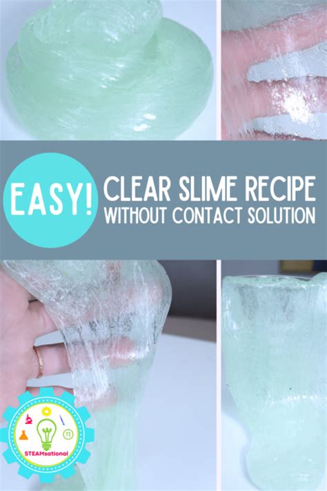 Quick And Easy Slime Recipes Without Borax And Contact Lens Soluction