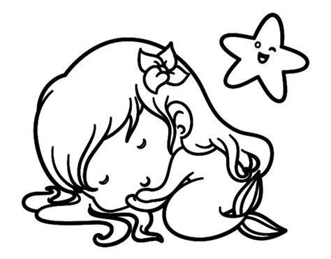 Cute Chibi Mermaid Coloring Pages Coloring Pages
