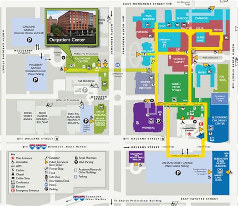 Johns Hopkins Campus Map United States Map States District